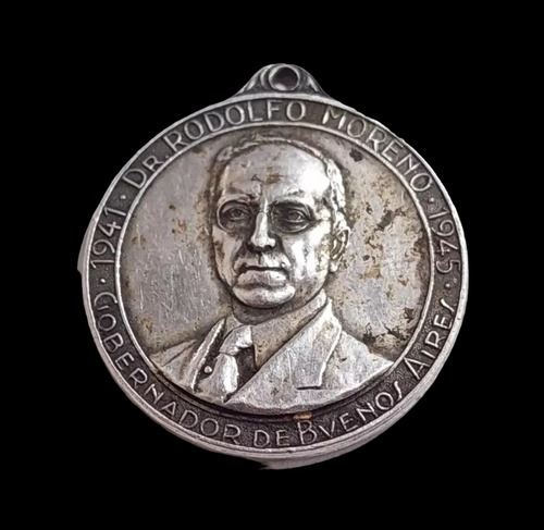Medalla Dr. Rodolfo Moreno 1945 - Plata -14,5gr - 35mm - 895