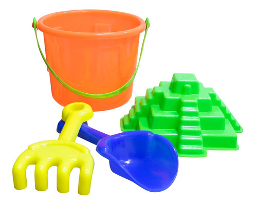 Set Juguete Para Arena Playa Niños Plastico Palas 4 Piezas