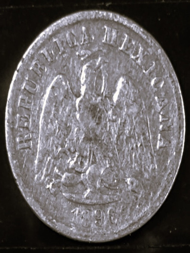 Moneda De 10 Centavos De 1896 De Plata Ceca M° M Chihuahua (Usado)