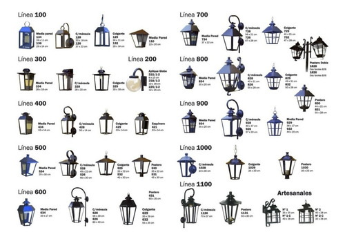 Imagen 4 de 5 de Lampara Farol Con Poste 2,5 Mts Para Cementar Para Led M2004
