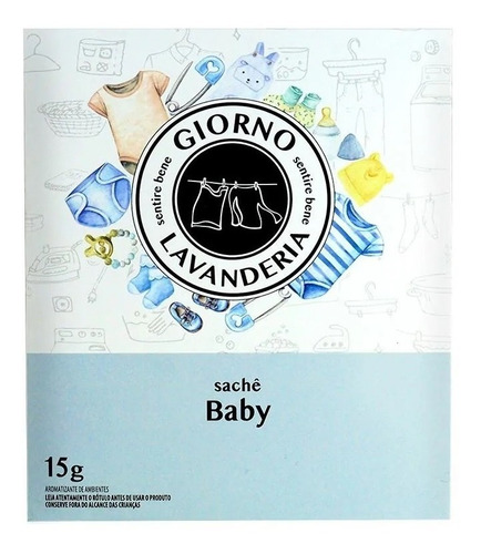 Imagem 2 de 5 de Sachê Aromatizador Baby Giorno Casa 15g