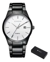 Comprar Relojes De Cuarzo Inoxidable Curren Business Para Hombre Color De La Correa Negro\u002Fblanco