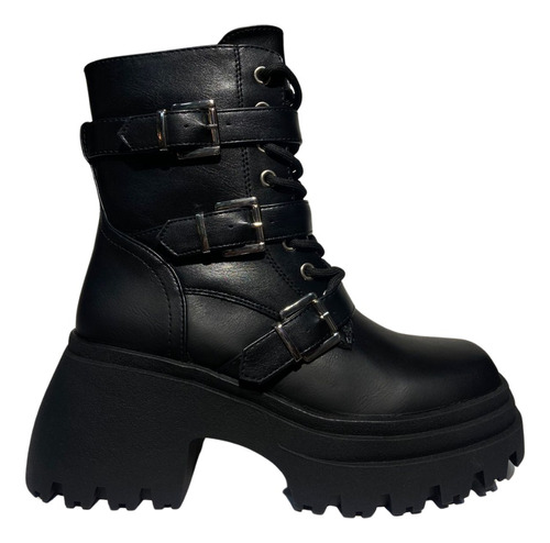 Biker Boots Hebillas Tendencia // Botas Mujer Plataforma