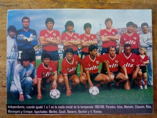 Recorte Independiente Temporada 1987/88