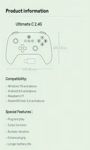 8BitDo China 8BitDo 2C | MercadoLivre