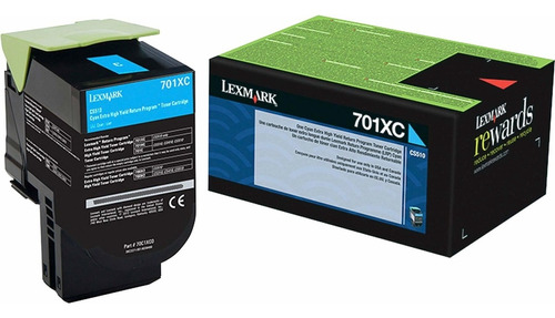 Lexmark 70c1xc0 Tóner Extra Alto Rendimiento,  Page-yield,.