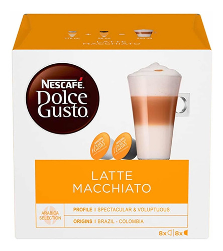 5 Cajas X16 Capsulas Dolce Gusto Latte Macchiato Original