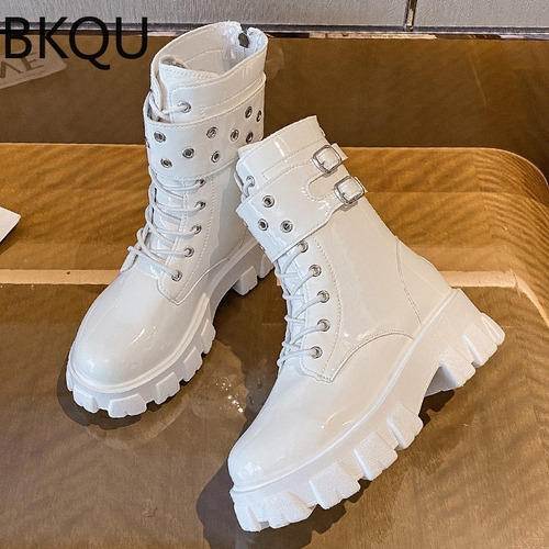 Zapatos Coreanos Head Boots Zq Para Mujer, Talla Grande, Cóm