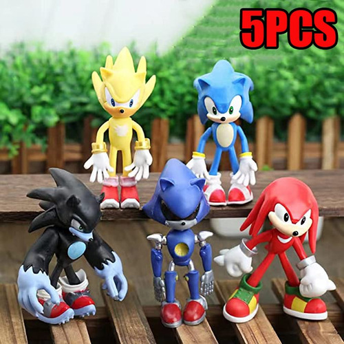 Figuras De Acción De Sonic Cake Toppers, Decoraciones/juguet