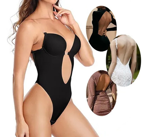 Body Feminino Sem Encosto U Plunge Para Vestido De Noiva [u]