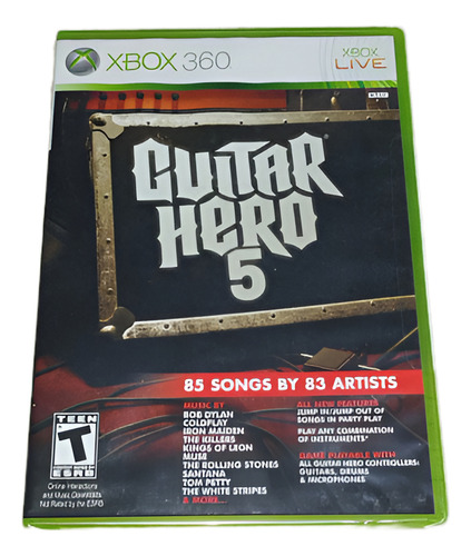 Guitar Hero 5 Xbox 360 Físico Lacrado