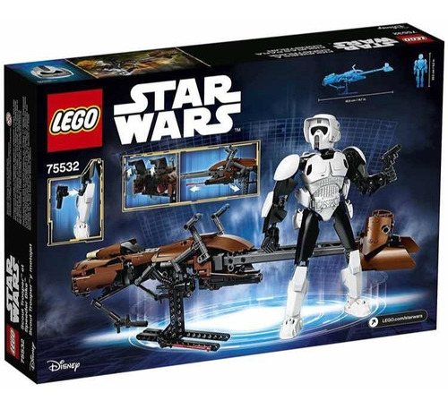 Lego Star Wars Scout Trooper Y Speeder Bike 75532 - 452pz