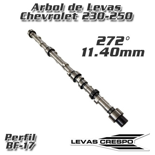 #17 Leva Crespo Potenciada Uso Diario Ciudad Para Chevrolet 250 400 Alz 6.50mm / Dur. 276° / E.centro 107°