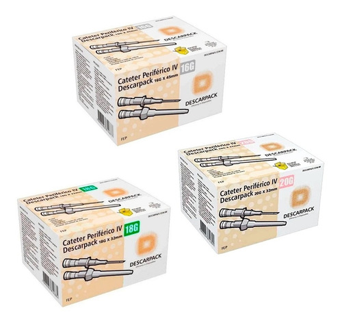 Kit Cateter Para Piercing 16g - 18g - 20g ( 3cx C/100 Un )
