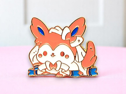 Pin Sylveon Dorado Chibi Dorado Pokémon