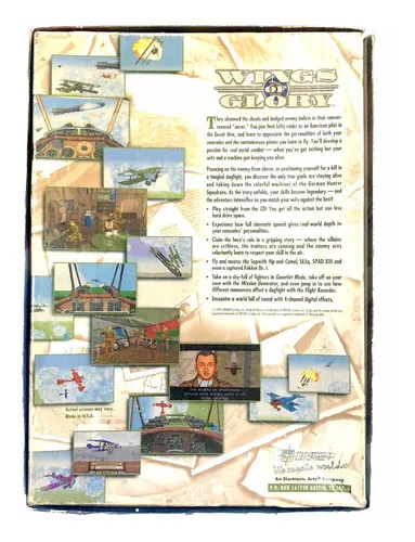 Wings Of Glory - Juego Original Pc Cd Big Box 1994 Simulador (Usado)