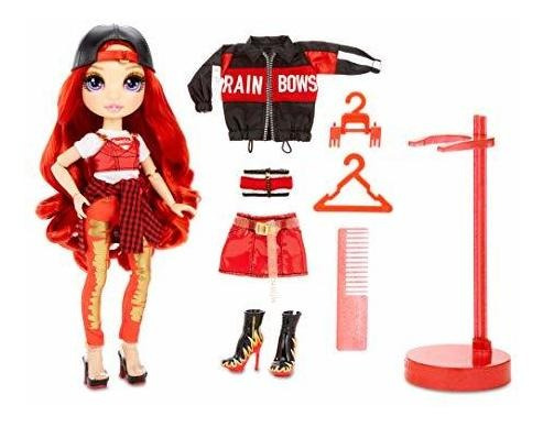 Arco Iris Alto Rubi Andersonr Muñeca De Moda Roja Con 2 Co