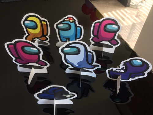 Imagem 5 de 10 de Kit Para Festa Among Us (usado)