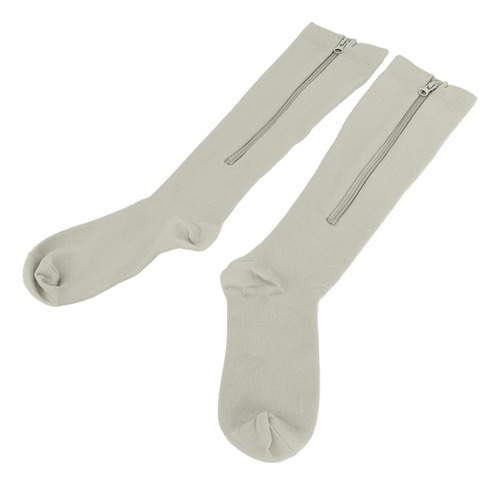 Calcetines De Compresión Con Cremallera Para Mujer, 1 Par, 1