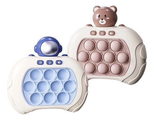 - 2pzs Consola Electrónica Pop It, Juego Antiestrés Popit