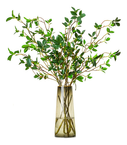 3 Rama Ficus Artificial Tallo Vegetacion 29  Para Jarron