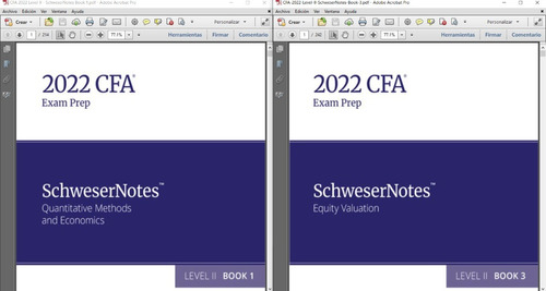 Cfa 2022 Nivel 2 Libros Nuevo Contenido