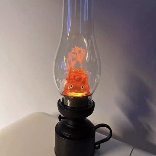 Lámpara Nocturna De Queroseno Howl's Moving Castle Calcifer