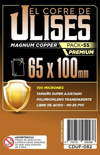 Protectores 65x100mm (100 Micr) Cofre De Ulises X55