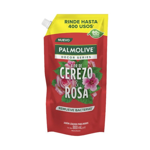 Jabon Líquido Palmolive Flor De Cerezo Rosa 800ml