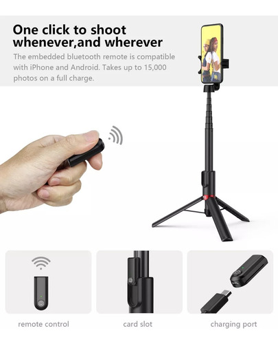 Palo Selfie Stick Celular Trípode Tiktok Kraftgeek 403 Fold