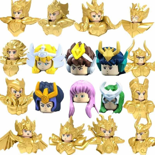 Caballeros Del Zodiaco 18 Figuras Para Armar Saint Seiya