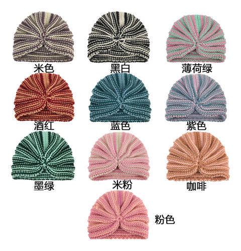 Gorro De Punto Para Bebés Cálido Y Resistente Al Viento 1
