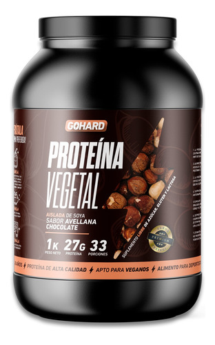 Proteina Vegetal Gohard 1kg Suplemento Alta Calidad 