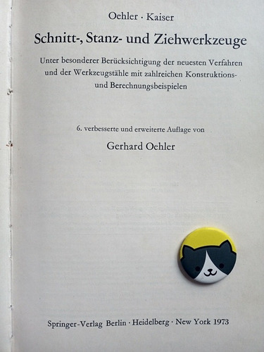 Libro Schnitt-, Stanz- Und Ziehwerkzeuge Oehler Kaiser 132b1