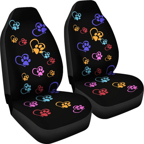 Chickyshirt Juego 2 Funda Asiento Delantero Automovil Huella