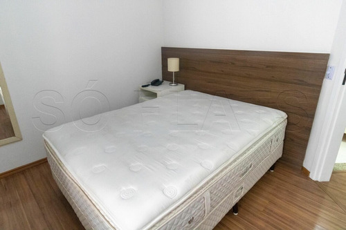 Imagem 10 de 15 de Flat No Jardim Paulista Com 1x Dorm Com Serviços De Arrumação Diária, Tv A Cabo E 1x Vaga De Carro. - Sf36005