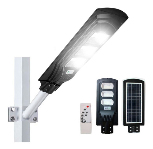 Imagen 1 de 10 de Lampara Solar Led 90w/patio Jardin Plazas Calles Exterior