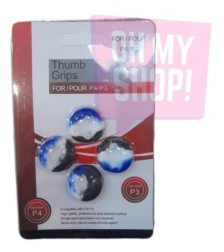 Imagen 7 de 10 de Grip Gomita Cubre Joystick Ps4 Silicona Blister X 4 Ohmyshop