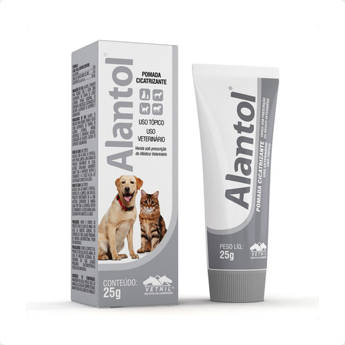 Pomada Cicatrizante Alantol Vetnil 25g Envio Imediato