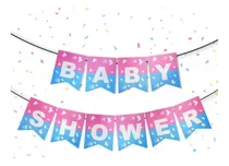 Comprar 12 Banderines Decoración  Baby Shower  Niño\u002Fniña Mayoreo