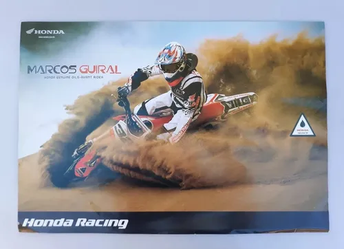 Marcos Guiral - Poster Motocross Honda Mx1 56x39 Cm