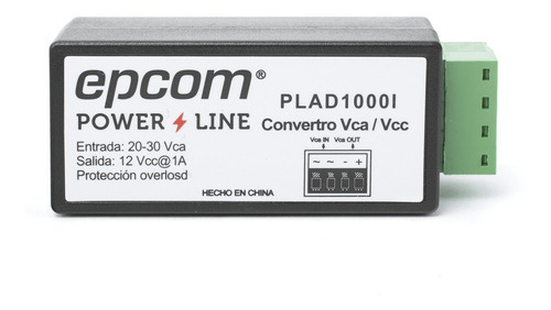 Convertidor Epcom De 24 Vca A 12 Vcd  Plad1000i
