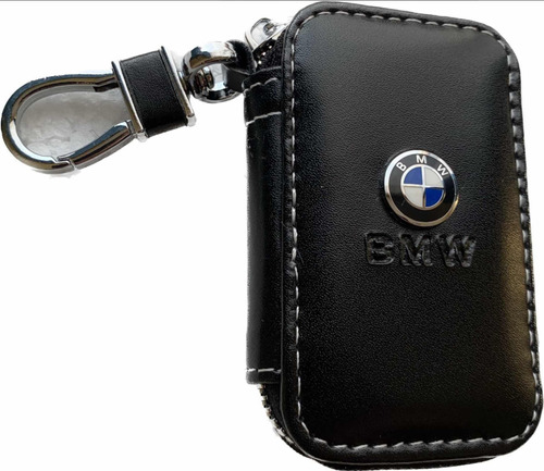 Funda Llave Protección Vinipiel 360° Bmw Con Logotipo Metal