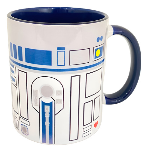Caneca De Cerâmica Premium Série Filme Star Wars Robô R2d2