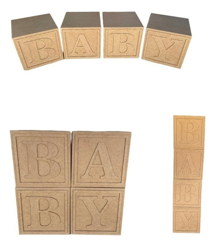 Cubos Baby 30x30 Decoração Em Festas