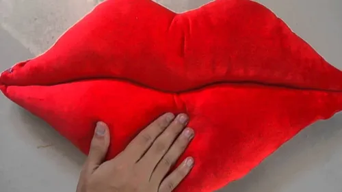 Cojin Foma Beso Labios Banzay