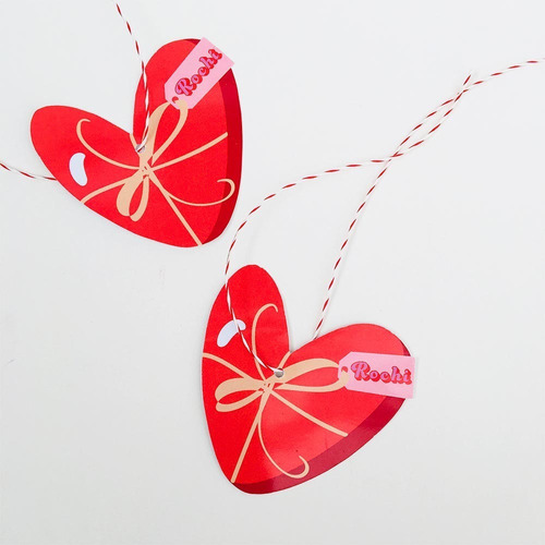 Tags Personalizadas Corazón Amor San Valentín