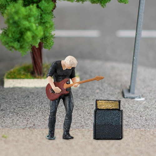 Modelo De Bajista En Miniatura A Escala 1:64, Figuras