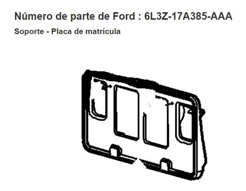 Porta Placa Delantera Ford F-150 2003-2014 Original (l)