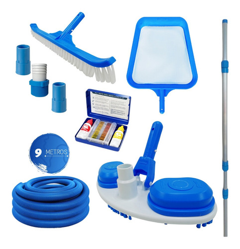 Kit Limpeza Piscina Aspirador Slim Sodramar Com 9m Mangueira